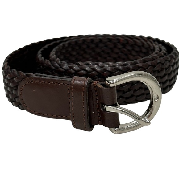 Coach woven brown ladies belt M